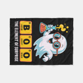 Funny Ghost Chemistry Boo The Element Of Surprise  Fleece Deken (Voorkant (Horizontaal))