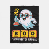 Funny Ghost Chemistry Boo The Element Of Surprise Fleece Deken (Voorkant)