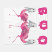 Funny Ghost Flamingo Boo Halloween Costume Gifts Fleece Deken (Voorkant (Horizontaal))