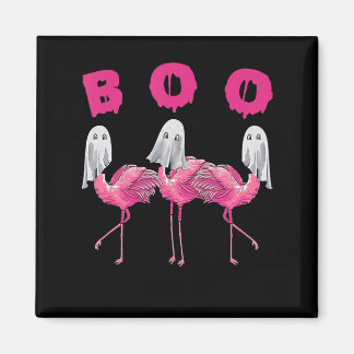 Funny Ghost Flamingo Boo Halloween Costume Gifts Magneet