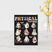 Funny Ghost Fysiotherapie PT Fysiotherapeut Kaart (Gele Bloem)