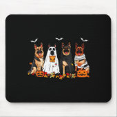 Funny Ghost German Shepherd Halloween Dog Mom Dog  Muismat (Voorkant)