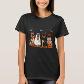 Funny Ghost German Shepherd Halloween Dog Mom Dog  T-shirt (Voorkant)