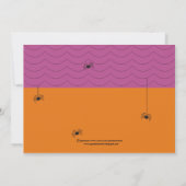 Funny Ghost Halloween Party Invitation Kaart (Achterkant)