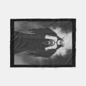 Funny Ghost Hand Heart Sign Soky Costume Halloween Fleece Deken (Voorkant (Horizontaal))