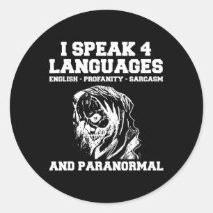 Funny Ghost Hunting Shirt Sarcastisch Paranormaal Ronde Sticker