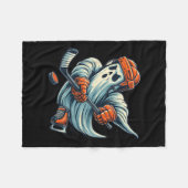 Funny Ghost Ice Hockey Player Halloween Costume Me Fleece Deken (Voorkant (Horizontaal))