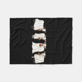 Funny Ghost Koeien Halloween Dieren Koe Lover Spoo Fleece Deken (Voorkant (Horizontaal))