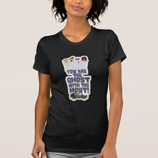 Funny Ghost met de Meest Halloween Cartoon T-shirt (Voorkant)