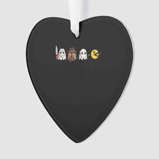 Funny ghost parody of Halloween gamers Ornament (voorkant)