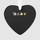 Funny ghost parody of Halloween gamers Ornament (voorkant)