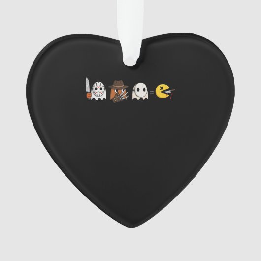 Funny ghost parody of Halloween gamers Ornament (voorkant)