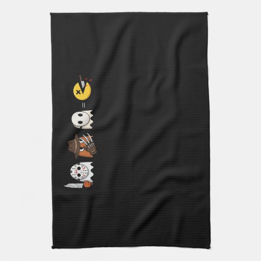 Funny ghost parody of Halloween gamers Theedoek (Verticaal)