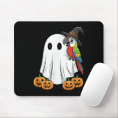 Funny Ghost Parrot Pumpkin Halloween Kids Mens Wom Muismat (Met muis)