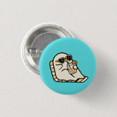 Funny Ghost Ronde Button 3,2 Cm (Voorkant /achterkant)