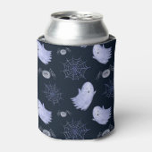 Funny Ghost Spider Halloween Patroon. Blikjeskoeler (Blikje Voorkant)