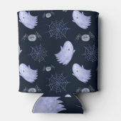 Funny Ghost Spider Halloween Patroon. Blikjeskoeler (Achterkant)