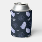 Funny Ghost Spider Halloween Patroon. Blikjeskoeler (Blikje Achterkant)