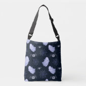 Funny Ghost Spider Halloween Patroon. Crossbody Tas (Voorkant)