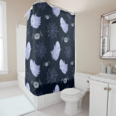 Funny Ghost Spider Halloween Patroon. Douchegordijn (In situ)