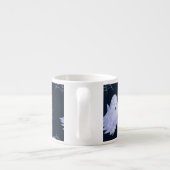 Funny Ghost Spider Halloween Patroon. Espresso Kop (Achterkant)