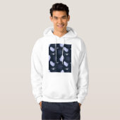 Funny Ghost Spider Halloween Patroon. Hoodie (Voorkant volledig)