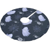 Funny Ghost Spider Halloween Patroon. Kerstboom Rok (Gekanteld)