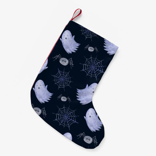 Funny Ghost Spider Halloween Patroon. Kleine Kerstsok (Voorkant (Hangend))