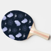Funny Ghost Spider Halloween Patroon. Tafeltennisbatje (Zijkant)