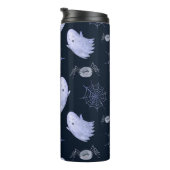 Funny Ghost Spider Halloween Patroon. Thermosbeker (Geroteerd rechts)