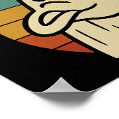 Funny Ghost "This Is Boo Sheet" Retro Halloween Poster (Hoek)