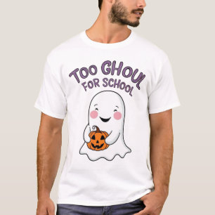 Funny Ghost To Ghoul voor school T-shirt