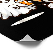 Funny Ghost Walking Chihuahua Dog Halloween Women Poster (Hoek)