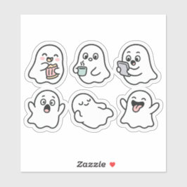 Funny Ghosts Sticker Pack - Schattigee Kawaii-spok