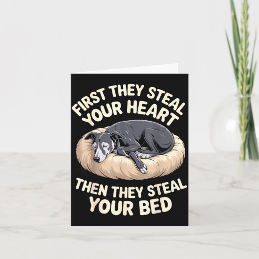 Funny Ghound Art For Men Women Kids Puppy Ghound L Kaart (Voorkant)