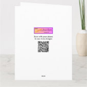 Funny Giant 39th Birthday Card Template Customize Kaart (Achterkant)