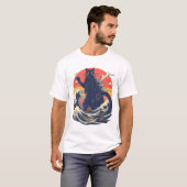 Funny Giant Cat Catzilla Shirt (Voorkant volledig)