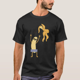 Funny Giant Long Yellow Banana die Summer Sung dra T-shirt