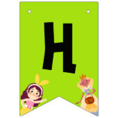 Funny Giant Long Yellow Banana die Summer Sung dra Vlaggetjes (Tweede vlag)