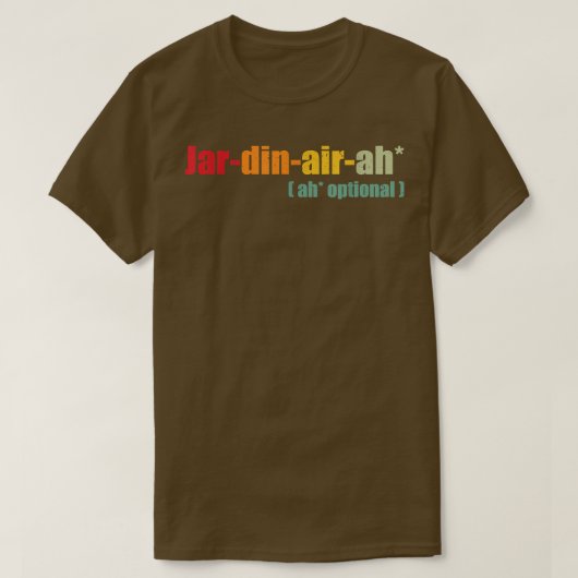Funny Giardiniera Quote, Jar din air ah, Cool Giar T-shirt (Design voorkant)