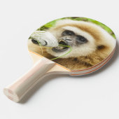 Funny Gibbon Animal Foto Tafeltennisbatje (Voorkant Gekanteld)