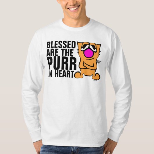 Funny Gibby Cat T-shirts, zonder blote R Gesponnen T-shirt (Voorkant)