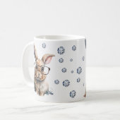 Funny Gift, Bunnie, Coffee, Friend Gift Koffiemok (Voorkant links)