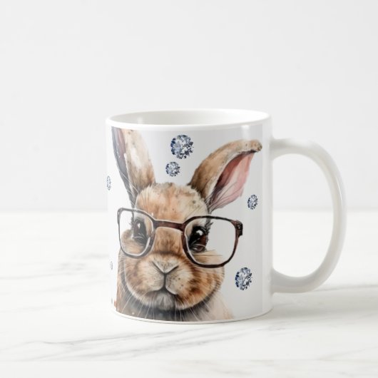 Funny Gift, Bunnie, Coffee, Friend Gift Koffiemok (Rechts)