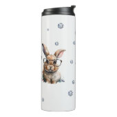 Funny Gift, Bunnie, Coffee, Friend Gift Thermosbeker (Gedraaid links)