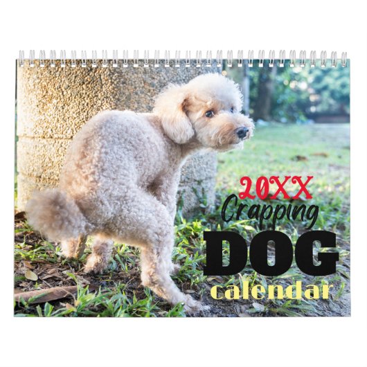 Funny Gift-Crapping Dog Kalender (Hoes)