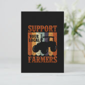 Funny Gift Farmer Chicken Boerderij Goat Farming G Bedankkaart (Staand voorkant)