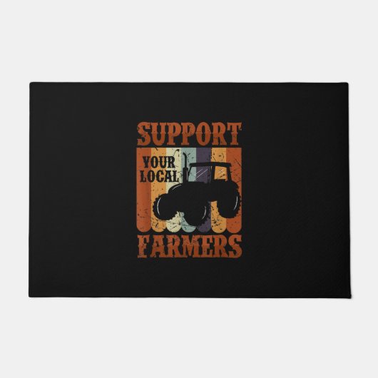 Funny Gift Farmer Chicken Boerderij Goat Farming G Deurmat (Voorkant)