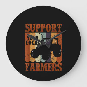Funny Gift Farmer Chicken Boerderij Goat Farming G Grote Klok