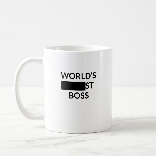 Funny Gift for Bosses - 's Werelds Blank Boss Koffiemok (Links)